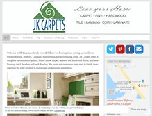 Tablet Screenshot of jkcarpets.com